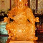木雕神像關聖帝君 (4)